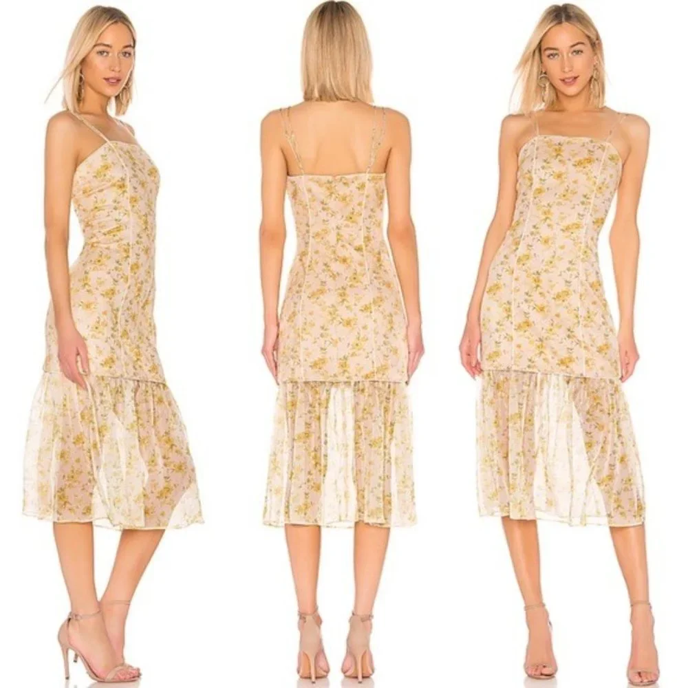 NWT Elliatt Wattle Detachable Skirt Dress Yellow - Picture 2 of 12